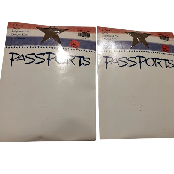 Vintage Pantyhose Sheer Nude Queen Size Nylon Size 3X - Picture 1 of 4